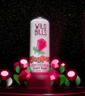 Wild Bills - Ring Pop Soda - Strawberry